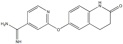 2-[(2-oxo-1,2,3,4-tetrahydroquinolin-6-yl)oxy]pyridine-4-carboximidamide Struktur