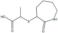 2-[(2-oxoazepan-3-yl)sulfanyl]propanoic acid Structure