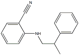 2-[(2-phenylpropyl)amino]benzonitrile Structure