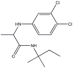 2-[(3,4-dichlorophenyl)amino]-N-(2-methylbutan-2-yl)propanamide