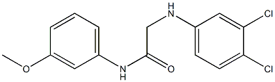 2-[(3,4-dichlorophenyl)amino]-N-(3-methoxyphenyl)acetamide Struktur