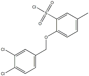 2-[(3,4-dichlorophenyl)methoxy]-5-methylbenzene-1-sulfonyl chloride