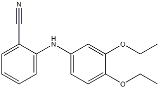 2-[(3,4-diethoxyphenyl)amino]benzonitrile 化学構造式