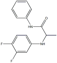 2-[(3,4-difluorophenyl)amino]-N-phenylpropanamide,,结构式