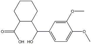  2-[(3,4-dimethoxyphenyl)(hydroxy)methyl]cyclohexane-1-carboxylic acid