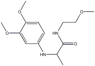 2-[(3,4-dimethoxyphenyl)amino]-N-(2-methoxyethyl)propanamide