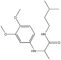 2-[(3,4-dimethoxyphenyl)amino]-N-(3-methylbutyl)propanamide