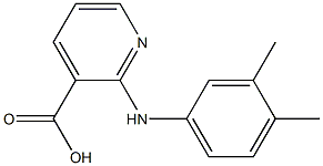 2-[(3,4-dimethylphenyl)amino]pyridine-3-carboxylic acid Structure