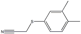 2-[(3,4-dimethylphenyl)sulfanyl]acetonitrile Structure