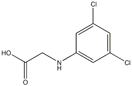 2-[(3,5-dichlorophenyl)amino]acetic acid,,结构式