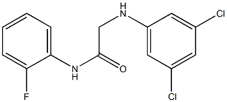  2-[(3,5-dichlorophenyl)amino]-N-(2-fluorophenyl)acetamide