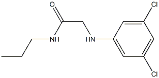 2-[(3,5-dichlorophenyl)amino]-N-propylacetamide Structure