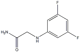 2-[(3,5-difluorophenyl)amino]acetamide 结构式