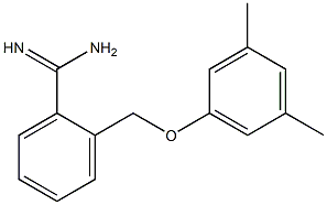 2-[(3,5-dimethylphenoxy)methyl]benzenecarboximidamide,,结构式