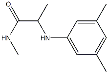 2-[(3,5-dimethylphenyl)amino]-N-methylpropanamide,,结构式