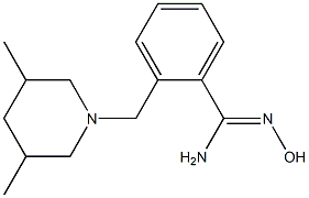 2-[(3,5-dimethylpiperidin-1-yl)methyl]-N'-hydroxybenzenecarboximidamide