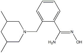  2-[(3,5-dimethylpiperidin-1-yl)methyl]-N'-hydroxybenzenecarboximidamide