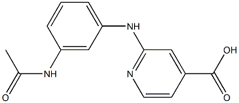 2-[(3-acetamidophenyl)amino]pyridine-4-carboxylic acid