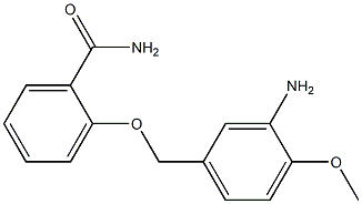 2-[(3-amino-4-methoxyphenyl)methoxy]benzamide,,结构式