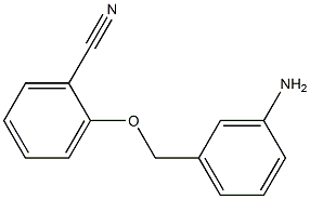 2-[(3-aminophenyl)methoxy]benzonitrile Structure