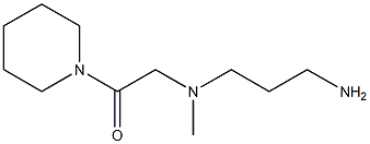 2-[(3-aminopropyl)(methyl)amino]-1-(piperidin-1-yl)ethan-1-one 结构式