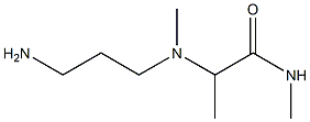 2-[(3-aminopropyl)(methyl)amino]-N-methylpropanamide Struktur