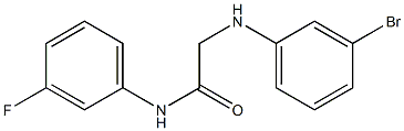 2-[(3-bromophenyl)amino]-N-(3-fluorophenyl)acetamide