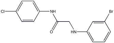 2-[(3-bromophenyl)amino]-N-(4-chlorophenyl)acetamide