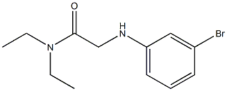 2-[(3-bromophenyl)amino]-N,N-diethylacetamide,,结构式