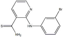 2-[(3-bromophenyl)amino]pyridine-3-carbothioamide Structure