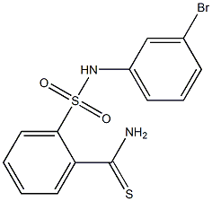 2-[(3-bromophenyl)sulfamoyl]benzene-1-carbothioamide Structure