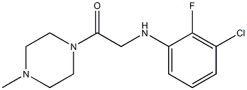 2-[(3-chloro-2-fluorophenyl)amino]-1-(4-methylpiperazin-1-yl)ethan-1-one