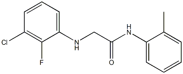 2-[(3-chloro-2-fluorophenyl)amino]-N-(2-methylphenyl)acetamide Structure