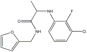  2-[(3-chloro-2-fluorophenyl)amino]-N-(furan-2-ylmethyl)propanamide