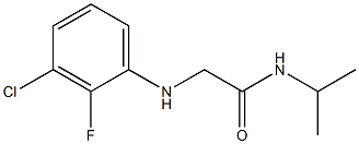 2-[(3-chloro-2-fluorophenyl)amino]-N-(propan-2-yl)acetamide,,结构式