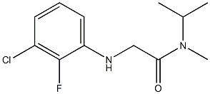 2-[(3-chloro-2-fluorophenyl)amino]-N-methyl-N-(propan-2-yl)acetamide Structure