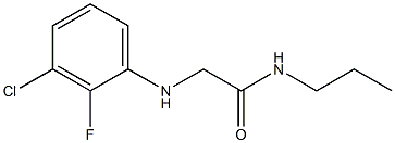 2-[(3-chloro-2-fluorophenyl)amino]-N-propylacetamide Structure