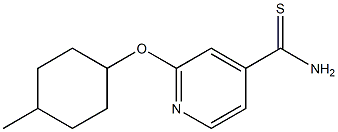 2-[(4-methylcyclohexyl)oxy]pyridine-4-carbothioamide Structure