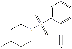 2-[(4-methylpiperidin-1-yl)sulfonyl]benzonitrile|