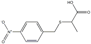 2-[(4-nitrobenzyl)thio]propanoic acid Struktur