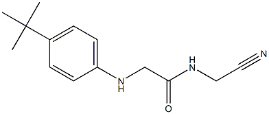 2-[(4-tert-butylphenyl)amino]-N-(cyanomethyl)acetamide Structure