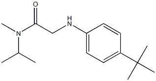 2-[(4-tert-butylphenyl)amino]-N-methyl-N-(propan-2-yl)acetamide,,结构式