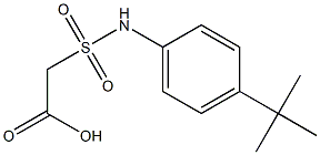2-[(4-tert-butylphenyl)sulfamoyl]acetic acid Structure
