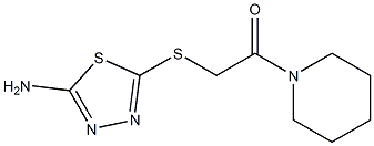 2-[(5-amino-1,3,4-thiadiazol-2-yl)sulfanyl]-1-(piperidin-1-yl)ethan-1-one