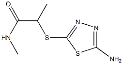 2-[(5-amino-1,3,4-thiadiazol-2-yl)sulfanyl]-N-methylpropanamide