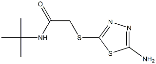 2-[(5-amino-1,3,4-thiadiazol-2-yl)sulfanyl]-N-tert-butylacetamide|