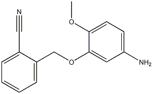 2-[(5-amino-2-methoxyphenoxy)methyl]benzonitrile Structure