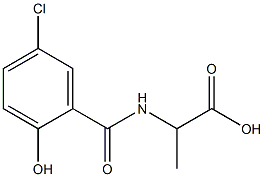 2-[(5-chloro-2-hydroxybenzoyl)amino]propanoic acid
