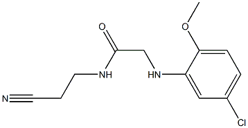  2-[(5-chloro-2-methoxyphenyl)amino]-N-(2-cyanoethyl)acetamide