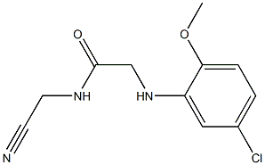 2-[(5-chloro-2-methoxyphenyl)amino]-N-(cyanomethyl)acetamide